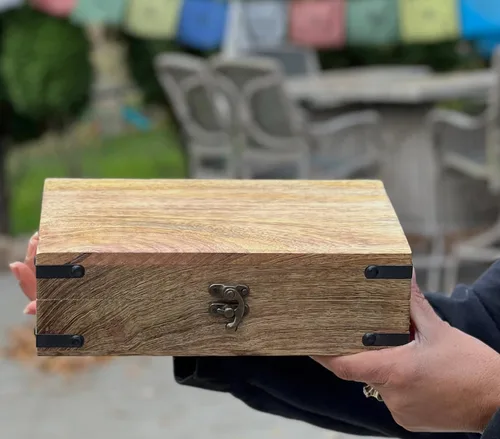 Miniatura 18 de KayJayStyles - Caja de almacenamiento de madera para la joyería, tallada a mano Yin Yang
