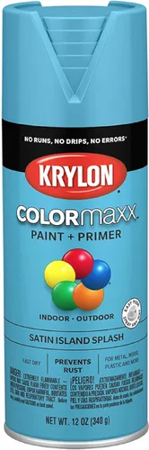 Miniatura 49 de Krylon K05599007 COLORmaxx Pintura en aerosol y base para uso en interiores y exteriores, color gris brillante para maquinaria, 12 onzas