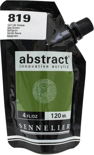 Miniatura 52 de SENNELIER Pintura acrílica abstracta innovadora para cuerpo pesado, bolsa de 16.9 fl oz, blanco titanio