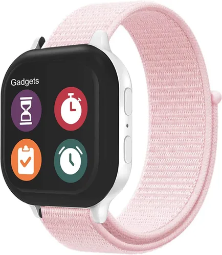 Miniatura 12 de OWKEY Correa de repuesto para niños compatible con Gizmo Watch 3 2 1/Gabb Watch 3e 3 2 1, correas de reloj de nailon transpirable con pasadores