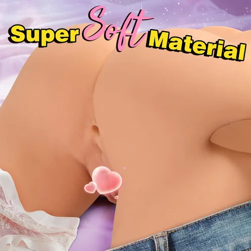 Miniatura 5 de Torso de muñeca sexual de 7.2 lb para hombres, muñecas sexuales para hombres con piernas posables, estimulador anal y vaginal de bolsillo realista