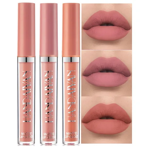 Miniatura 17 de BestLand Juego de 3 lápices labiales líquidos rojos atrevidos, seductores, brillo de labios mate de larga duración, impermeable, alto pigmento a