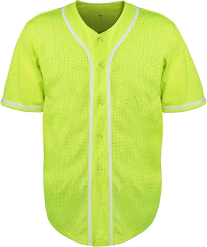 Miniatura 32 de Phoneutrix Camisetas Jersey de Béisbol Hip Hop Hipster Lisas en Blanco con Botones Uniformes Deportivos para Hombres y Mujeres Jersey