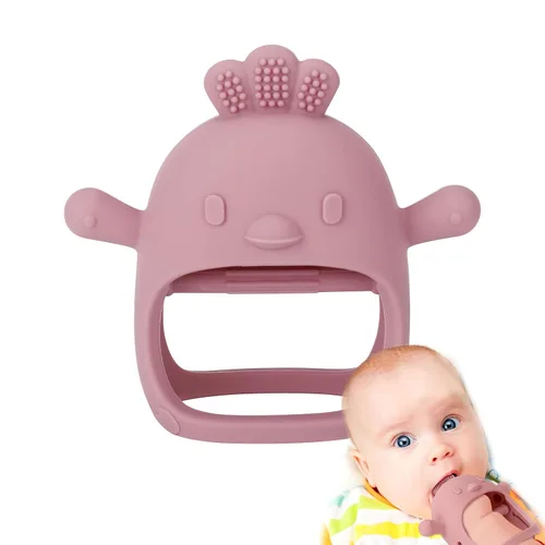 Miniatura 13 de Socub Juguetes de dentición de silicona para bebés de 3-6 y 6-12 meses, guante de dentición de silicona anti-caída sin BPA, juguetes para masticar