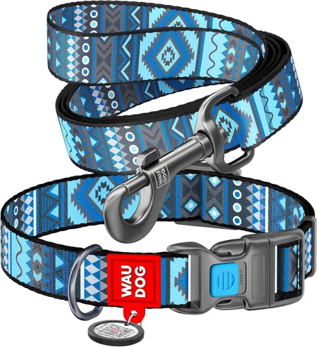 Miniatura 25 de Collar de Nylon para Perros WAUDOG - Collar Ajustable para Perros Grandes, Pequeños y Medianos - Collares Separables para Cachorros de Razas Grandes