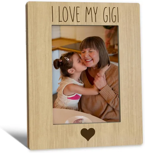 Gigi Gifts - Marco de fotos Gigis de 5 x 7 pulgadas, marco de fotos Gigis, regalo de cumpleaños para Gigis de nietos, marcos de fotos de madera I