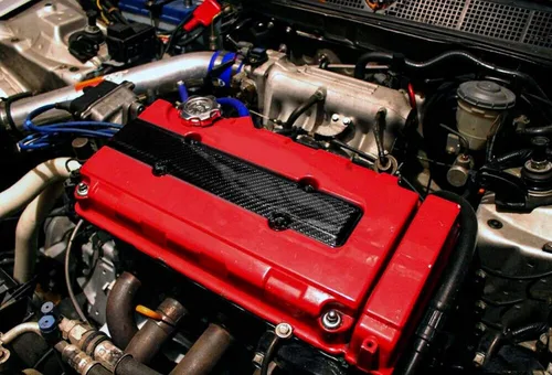 Miniatura 7 de x xotic tech Cubierta de inserción de bujía de válvula de motor Serie B, estilo de fibra de carbono, compatible con Honda Civic B16 B18 VTEC