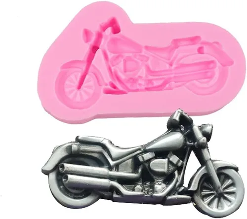 Miniatura 4 de Cestony Moldes de silicona para motocicleta para bricolaje, pasteles, fondant, galletas, jabón, pudín de azúcar, chocolate, caramelos duros