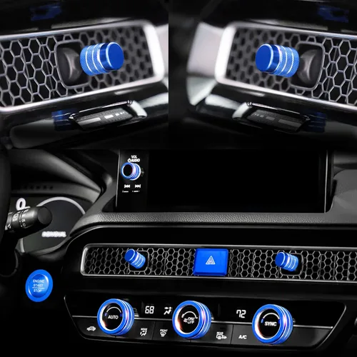 Miniatura 3 de Accesorios para Honda Civic 2026 2025 2022-2024 para CRV 2026 2025 2024 2023 para Acura Integra 2025 2024 2023 Luz de emergencia, cubierta de Azul