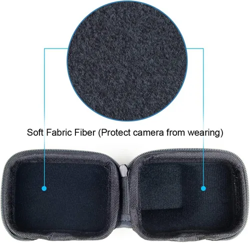 Miniatura 8 de SOONSUN Mini estuche de transporte duro para GoPro Hero 8 Negro, estuche compacto de almacenamiento de EVA protector de viaje