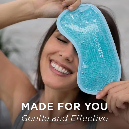 Miniatura 7 de Máscara de gel refrescante para ojos fríos para aliviar los ojos hinchados, alergias y dolores de cabeza, ajustable para comodidad personalizada