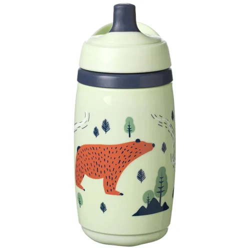 Tommee Tippee INTELLIVALVE - Botella de agua deportiva aislada de 9 onzas, antiderrames, para niños pequeños de 1 a 3 años, INTELLIVALVE 100% a