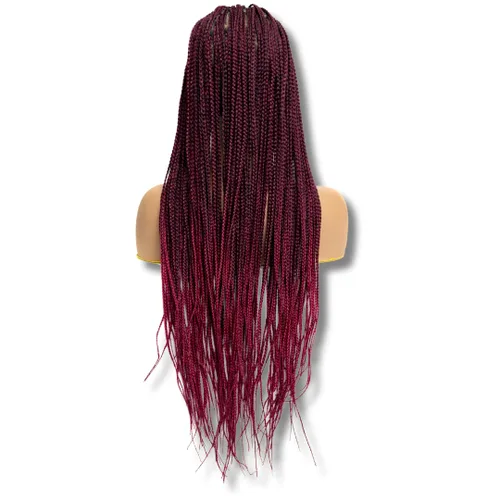 Miniatura 28 de PIB Peluca de encaje completo individual de 12 pulgadas, diseño de Passion Twist con raya cuadrada, pelucas trenzadas sin nudos para mujeres negras