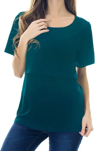 Miniatura 2 de Smallshow - Camisetas de mujer para maternidad, manga corta prendas de lactancia