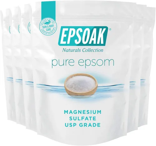 Miniatura 12 de Sales de Epsom para baño, spa, ducha y pies de Epsoak, Blanco