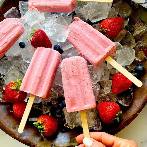 Miniatura 7 de Moldes de silicona para paletas con palitos, juego de moldes para paletas de fácil liberación, molde para paletas de hielo sin BPA, molde de helado