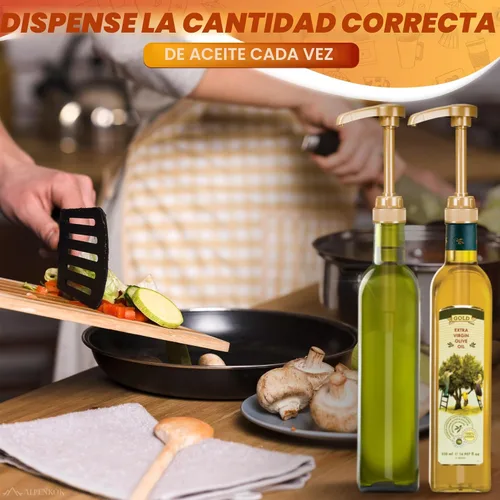 Miniatura 7 de Dispensador de jarabe de café, 4 unidades, funciona como bomba de jarabe delgada y Torani, se adapta a varias botellas de 25.4 onzas, dispensación
