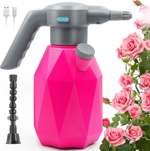 SideKing Botella Rociadora Eléctrica de 0.5 Galones Nebulizador de Plantas para Plantas de Interior/Exterior, Regadera Automática de 2L Rociador con