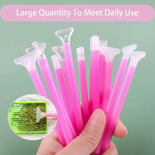 Miniatura 6 de AUEAR, Paquete de 48 bolígrafos de pintura artística de diamante 5D bordado para bricolaje, diamantes de imitación, pintura y manualidades