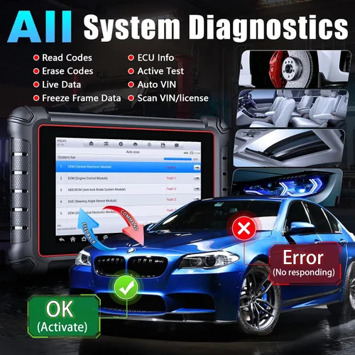 Miniatura 7 de Autel Scanner MaxiPro MP900-TS, versión TPMS de MP900 y MP900BT herramienta de escaneo bidireccional, herramienta de codificación ECU misma que