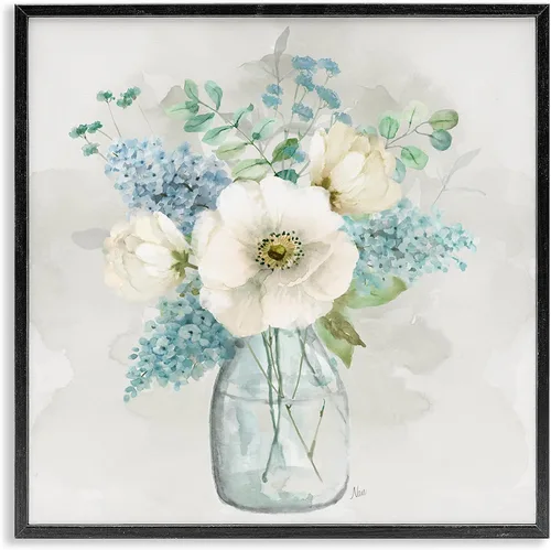 Miniatura 13 de Stupell Industries 'Country Jug Varied Flower Arrangement', Framed Giclee Art, White, 17 x 17 Inches, Easy to Hang and Sturdy, Made in USA, by Carol