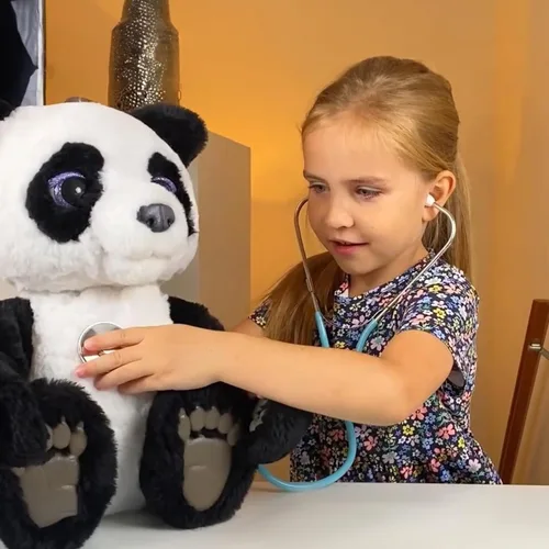 Miniatura 8 de Phobby Juguete de estetoscopio para niños, paquete de 10 juguetes de estetoscopio de trabajo real para niños pequeños de 3, 4, 5, juego de doctor