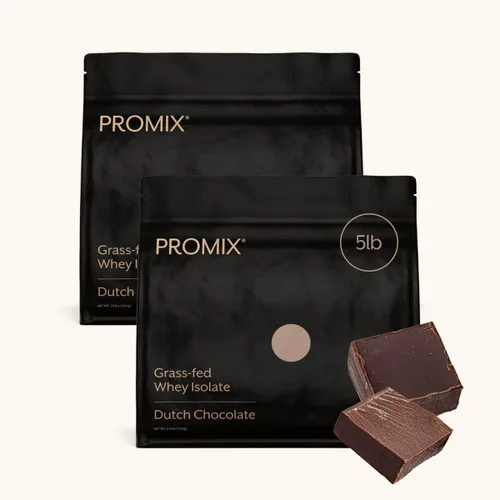 Miniatura 9 de ProMix Nutrition Proteína de suero aislada en polvo, 30g de aislado de suero alimentado con pasto, 6.6g de BCAAs, sin gluten, apta para dieta