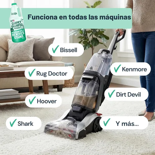 Miniatura 4 de Solución y desodorante Carpet Miracle para limpiar alfombras para Hoover, Bissell, Rug Doctor, Kenmore