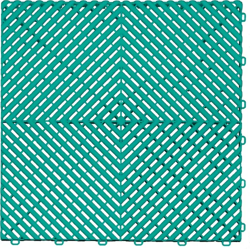 Miniatura 18 de Swisstrax Ribtrax PRO Azulejos Entrelazados para Piso de Garaje, 15.75 x 15.75 Pulgadas, Negro Azabache, Juego de 24 Piezas