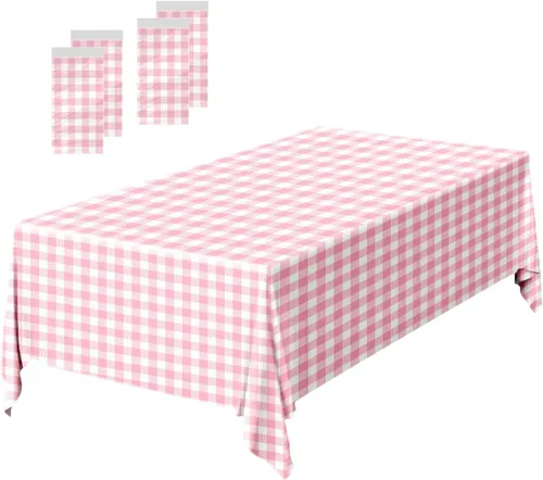 Miniatura 17 de Paquete de 2 Manteles de Plástico Beige Desechables Cubiertas de Mesa Mantel Rectangular Beige para Fiesta Baby Shower Boda Cumpleaños Mantel
