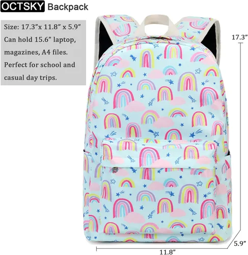 Miniatura 2 de OctSky Mochila de camuflaje para niños con lonchera para lápices para escuela primaria, secundaria, mochila de viaje