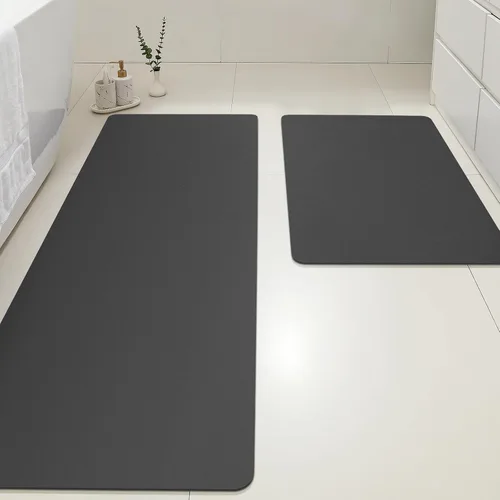Miniatura 53 de ACCUMTEK Alfombrilla de Baño Ultra Delgada, Alfombrillas de Baño Antideslizantes con Respaldo Mejorado para Colocar Bajo la Puerta, Alfombras