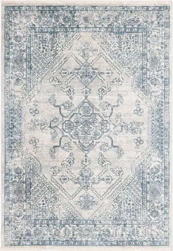 Miniatura 29 de Unique Loom Newport Collection - Alfombra de área ocre (2' x 3' 11", azul/marrón claro)