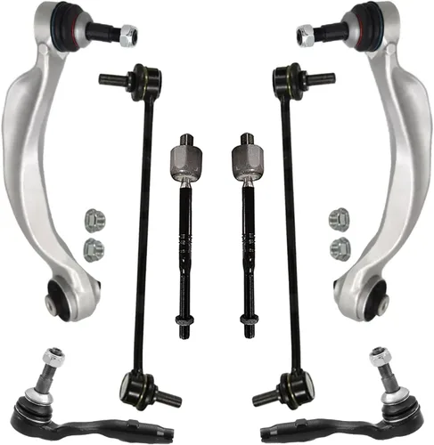 Miniatura 265 de Detroit Axle - Kit de brazos de control de extremo delantero de 8 piezas para Dodge Dakota 00-04, Durango 00-03, 4 brazos de control superior e