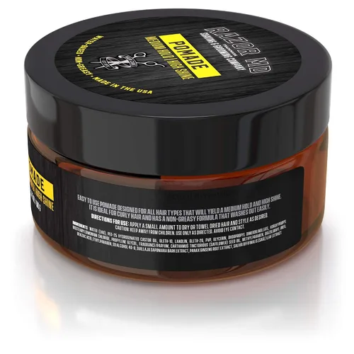 Miniatura 2 de Razor MD Pomada natural para el cabello a base de agua para hombres con alto brillo y acabado liso, fijación media fuerte, los mejores productos