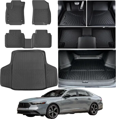 Miniatura 27 de Alfombrillas para Toyota Camry 2011-2017, primera y 2da fila, forro de carga TPE para todo tipo de clima, alfombrillas de coche para accesorios Camry
