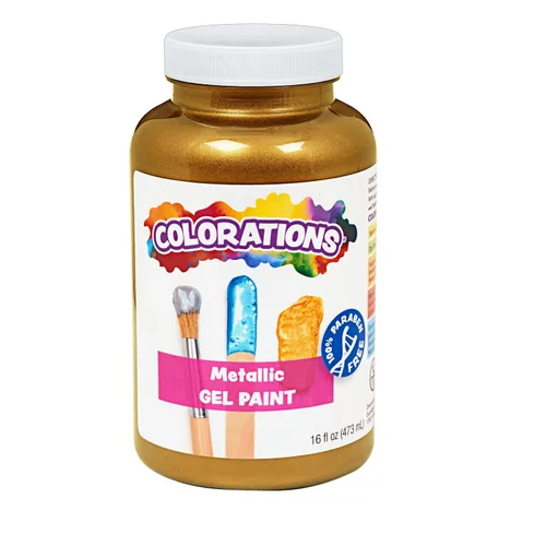 Miniatura 13 de Colorations Pinturas de Témpera en Gel Metálicas, 16 oz, 8 Colores, Pintura No Tóxica, Pintura para Manualidades, Pintura para Niños, Pintura