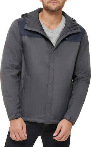 Miniatura 16 de Tommy Hilfiger Chaqueta impermeable con capucha, transpirable, ligera, para hombre