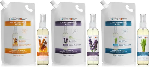 Miniatura 7 de Ambientador en aerosol Natural Flower Power - Eliminador de olores con aceites esenciales - Para el hogar, el auto y la tela - Sin crueldad y vegano