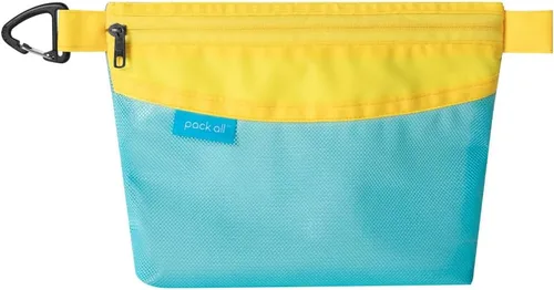 Miniatura 15 de Pack all bolsa con cremallera de material resistente al agua, bolsa de malla con cremallera para almacenamiento, viajes, oficina (pequeña, rosa)