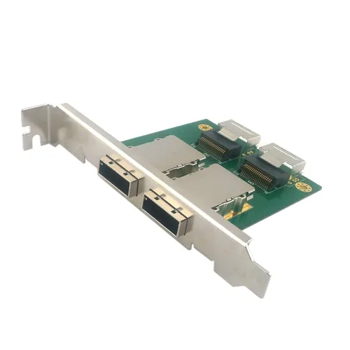 Miniatura 5 de Chenyang Mini SAS 2 SFF-8088 a 2 SFF-8087 HD adaptador convertidor de servidor de datos con soporte