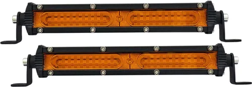 Miniatura 9 de Barra de luces antiniebla LED azul ultra delgada de una sola fila para conducción todoterreno, 2 unidades, 7 pulgadas, impermeables, luces