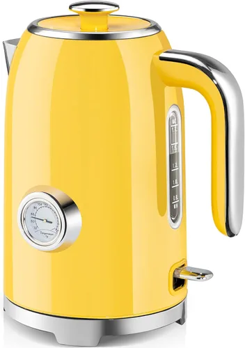 Miniatura 11 de SUSTEAS Tetera Eléctrica - Hervidor de Agua Caliente de 57 oz para Té con Termómetro, Tetera de Acero Inoxidable de 1500W de Calentamiento Rápido