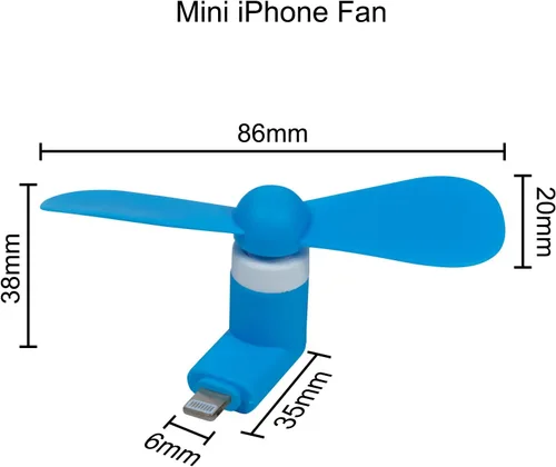 Miniatura 3 de Ventilador, paquete de 6 mini ventiladores de teléfono celular, portátil, colorido y potente, compatible con iPhone 14/14Pro Max/13/13 Pro Max/12/12