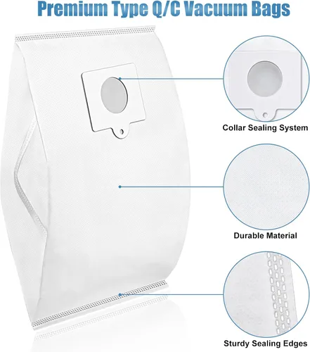 Miniatura 5 de Bolsas de vacío tipo Q/C HEPA 53292 para Kenmore 600 Series BC4039 400 Series 200 Series 700 Series 800 Series 81214 81414 81615 81714 5055 50557