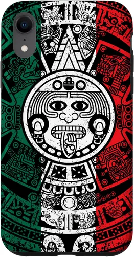 Miniatura 24 de Funda de la bandera de México con calendario azteca maya para iPhone 11