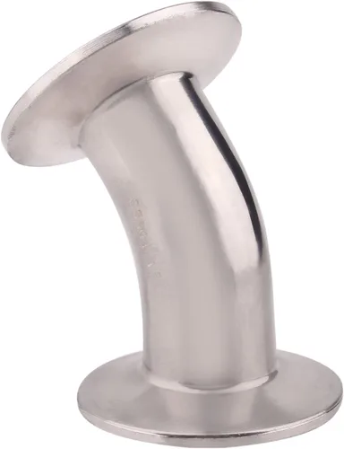 Miniatura 3 de DERNORD Codo de 45 grados Tubo de 1 pulgada OD Acero inoxidable 304 Montaje de tubería Se adapta a Tri Clamp 1.5 pulgadas