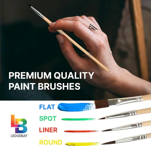 Miniatura 4 de Ledgebay Kit de Pintura por Números DIY para Adultos con Lienzo Enmarcado, de Principiante a Avanzado, los Kits Incluyen Juego de Pintura Acrílica