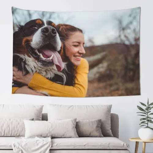 Miniatura 8 de JINJUREN Tapiz Personalizado Subir Imágenes Tapiz Personalizado Personalizado Telón de Fondo Pancarta Imprimir Cualquier de Tu Diseño