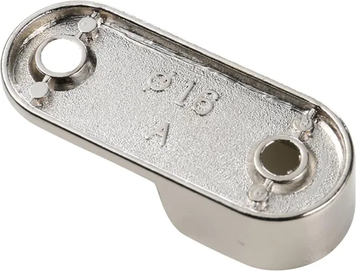 Miniatura 3 de UHPPOTE Soporte ovalado para barra de armario para varillas de 0.591x1.181 in (paquete de 2)